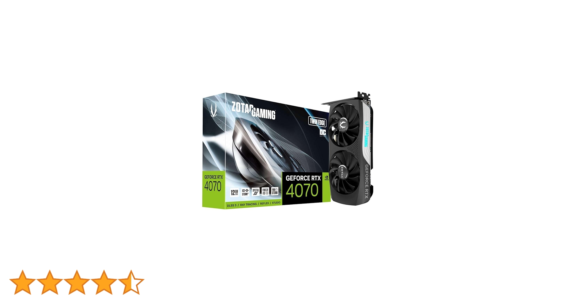 ZOTAC Placa gráfica GeForce RTX 4070 Twin Edge OC 12GB GDDR6X